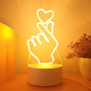 USB Powered LED Night Light, Warm Color Atmosphere Lighting, Perfect for Bedroom & Indoor Decor, Holiday Christmas Gift