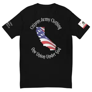 Patriotic CALIFORNIA T-Shirt State by State Line