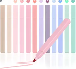 12pcs Bible Highlighters Pastel Set No Bleed High-Quality Durable Ink Quick Dry Comfortable Grip Perfect for School College Home Office Travel Diaries Schedules Notes Gifts cute  school  supplies school  supply  shopping