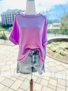 Lavender Ribbed Top