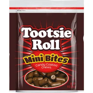 Tootsie Roll Mini Bites Candy Coated Chocolate Midgees Bag 9 oz