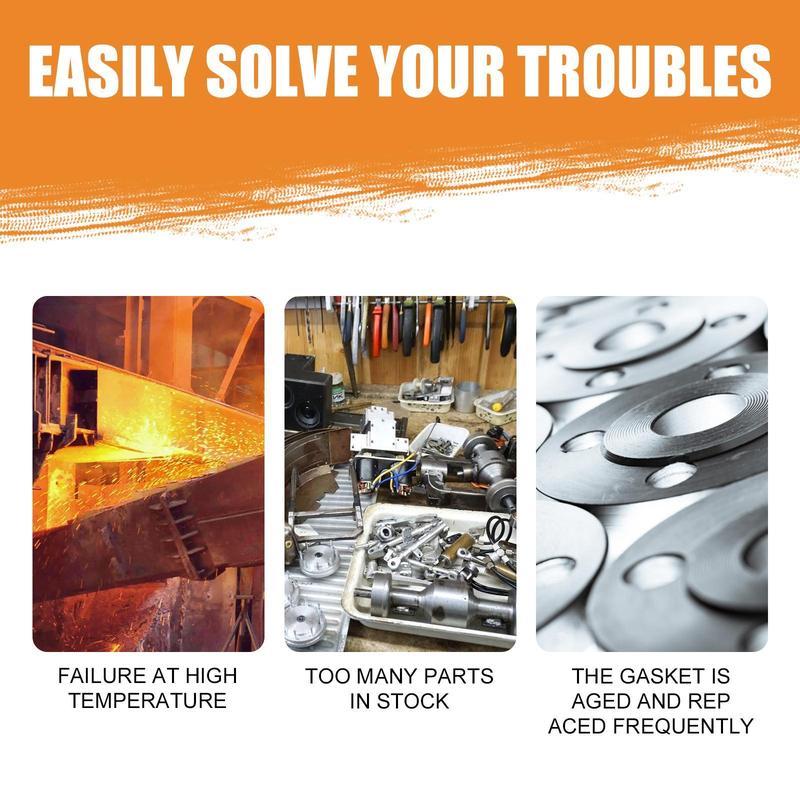 Rayhong REINZOSIL Engine Sealant 50ml High Temperature Resistant for Automotive Metal Fuel Tank Oil Pan Cylinder Gasket Oil Resistant Maintenance Sealant with Blue Applicator