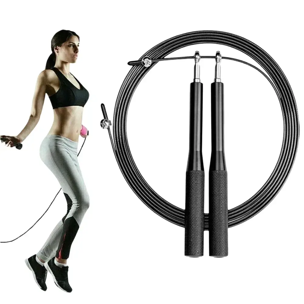 Jump Rope Crossfit Boxing Weighted Adult Ball Bearing Beaded Fitness Gym Speed