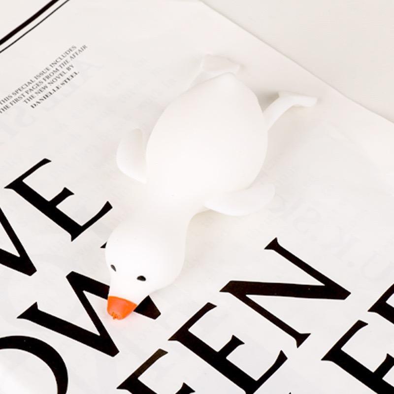 Maltose Colorful Aurora Duck Squeeze Toy Soft Cute Animal Stress Relief Decompression Stretch Toy for Adults And Children Gift