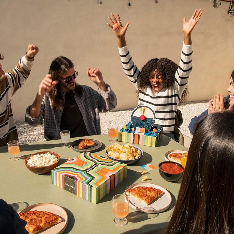 WaveLength Party Game, 1 Box Colorful Abstract Pattern Card Game, Exciting Family Game Night Choice, Fun & Engaging Group Activity, Tabletop Games