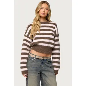 Penelope Fuzzy Striped Sweater Penelope Fuzzy Striped Sweater