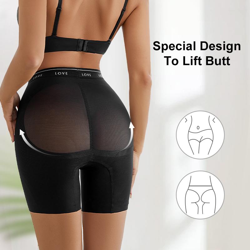 SHARICCA High Waist Seamless Butt Lifter Panty, Tummy Control Double Layer Shaping, Breathable Stretch Non Slip No Show Underwear