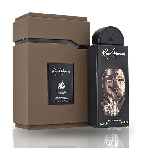 Lattafa Raw Human – Unisex Eau De Parfum 100ml / 3.4 fl oz, Long Lasting Perfume, Bold Confident Scent