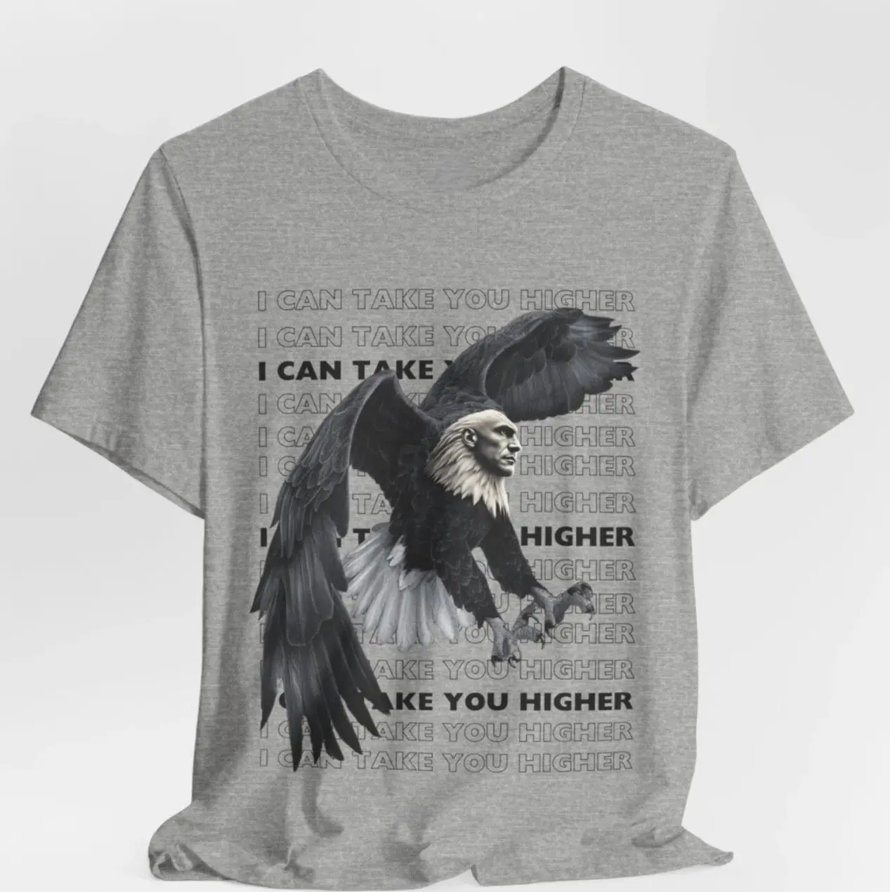 Creed Soaring Scott Stapp Bald Eagle Fusion Tee I Can Take You Higher, Cotton T-Shirt, Crew Neck T-Shirt, Gift for Him, Gift for Her, Gift for Friends, Birthday Gift, Anniversary Shirt, Unisex Shirt, A Perfect Addition To Your Wardrobe