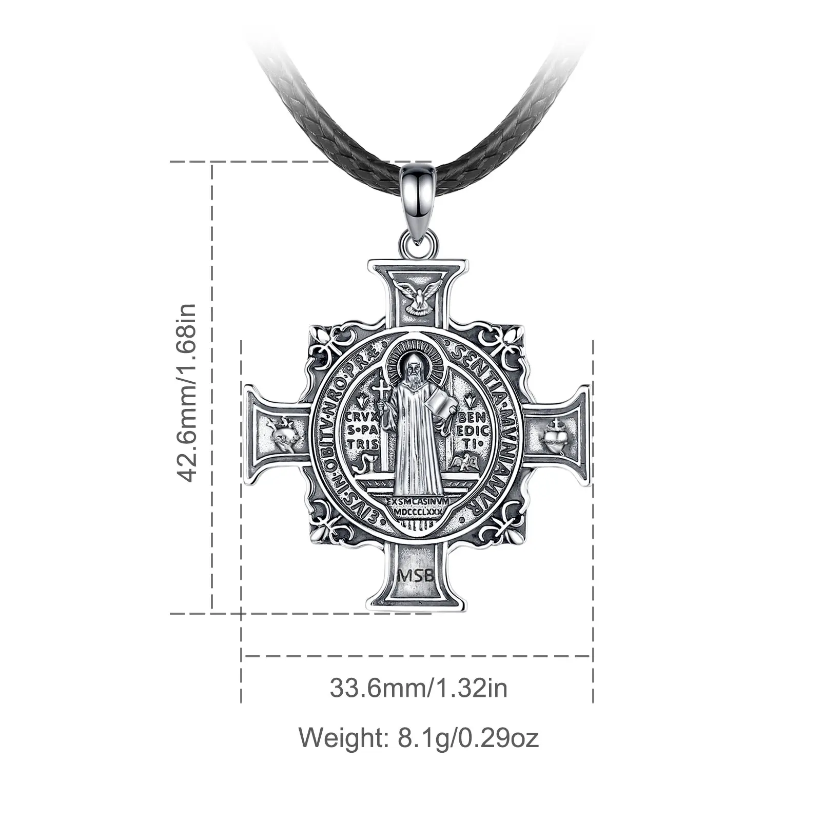 STYLE 2 St Benedict Cross Medal