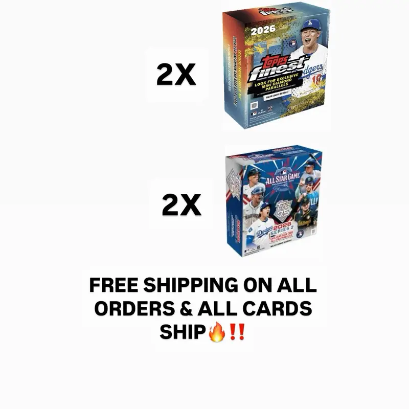 Break #491: (2) 2026 Topps Finest Baseball Megas & (2) 2026 Topps Series 2 ALL STAR Megas