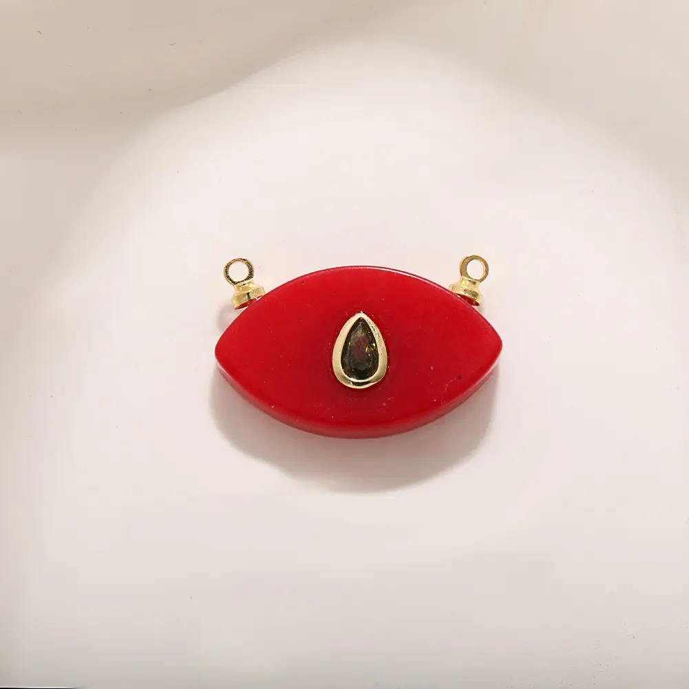 A679 Diamond studded Red Jade