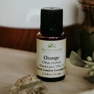 Orange (Citrus sinensis) Essential Oil Produced in the USA 1/2 oz Aromatherapy