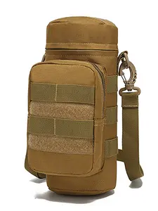 Outdoor Water Bottle Bag Crossbody, Round Cylinder Structure, Adjustable Strap, Durable Design, Perfect for Hiking & Daily Use