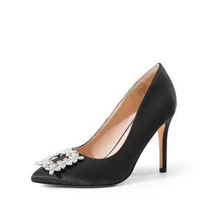 Dream Pairs Women's Rhinestone Stiletto Pointed Toe Pumps