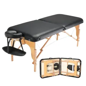 VEVOR Portable Massage Table 28 W, 2 Folding Lightweight Massage Table, 8-Level Height Adjustable Salon Tattoo Bed, Spa Table with Headrest, Armrests, Hand Pallet Carrying Bag, 600LBSVEVOR Super Brand Day