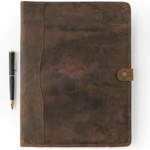Leather Portfolio, Leather Binder with Pen, Leather Portfolio for Men and Women, Leather Padfolio, Leather Folder, Portfolio Binder, Business Portfolio Men and Women