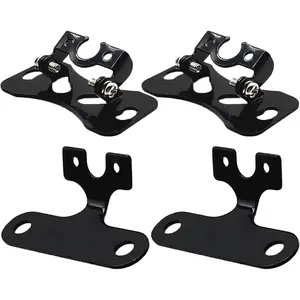 Car Rear Camera Mounting Bracket Kit - Universal Adjustable Vehicle Backup Camera Mount Holder for Reverse Rearview Camera/w 13mm Screw Holes (4 Kits, Installation Bracket Only)