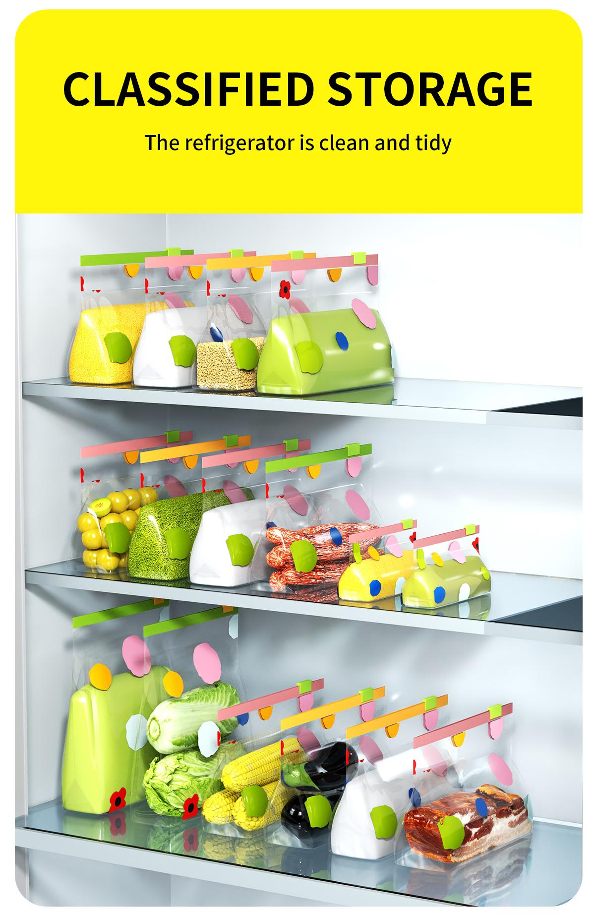 Sealed bag, food preservation bag, household self sealing bag, plastic sealing, thickened refrigerator storage, refrigeration special packaging with sealing tape