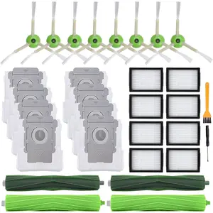 26 Pack Replacement  for   j7(7150) j7+ (7550) i3(3150) i3+(3550) i4 i6 i6+(6550) i7(7150) i7+(7550) i8 i8+ Robot,2 sets Roller Brushes,8 Filters,8 Side Brushes,8 Dust bags