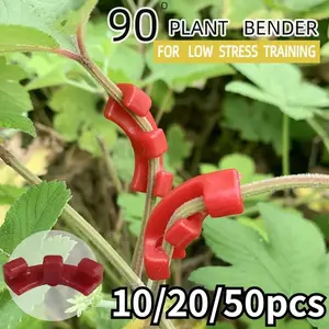 10/20/50pcs 90 Degree Plant Benders Trainer Growth Manipulation Tutors For Plants Clips Bending Twig Clamps Branche Accessories Garden Supplies