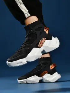 Men's Outdoor Sports Shoes, Couple Style Sneakers, Soft Soled Sneakers, Cool Mechanical Design, Soft Sole Anti-Slip Thick Bottom, Casual Work Dad Shoes, Athletic Shoes