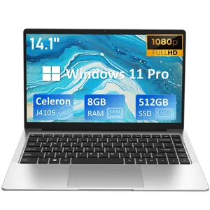 14 Inch Windows 11 Pro Laptop Computer, 8GB DDR4 RAM, 512GB M.2 SATA SSD, 2-2.5 GHz Intel Celeron J4105 Processor hp  victus  15  gaming  laptop