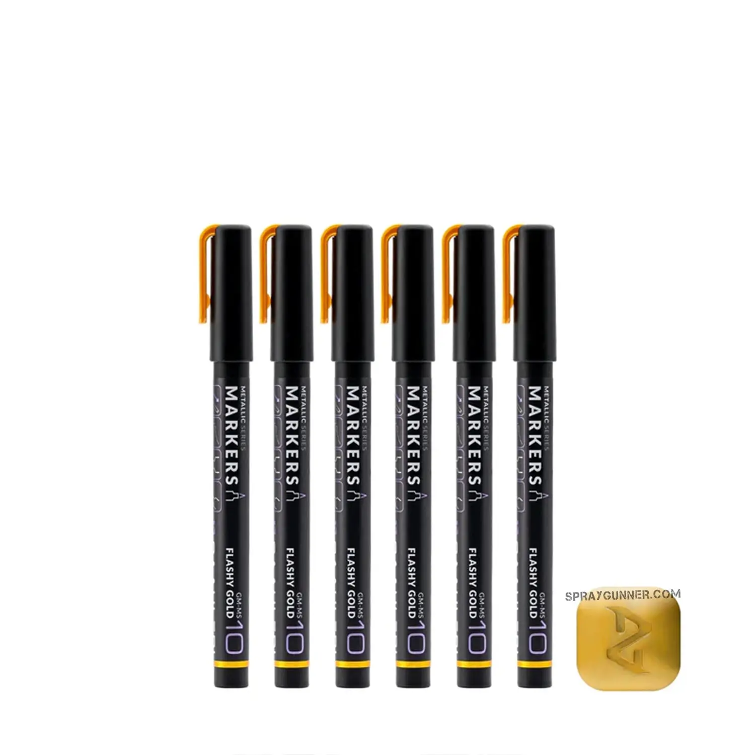 GAAHLERI Metallic Series Markers Flashy Gold
