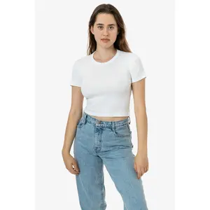 4325 - Baby Rib Short Sleeve Crop Tee