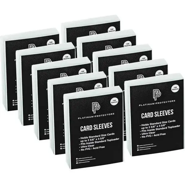 card sleeves gamestop Amazon.com: Amabro 100PCS Card Sleeves, Penny Sleeves Bling Silver Trading Card  Protector Sleeve Transparent Standard Card Sleeves : Toys & Games main image 1