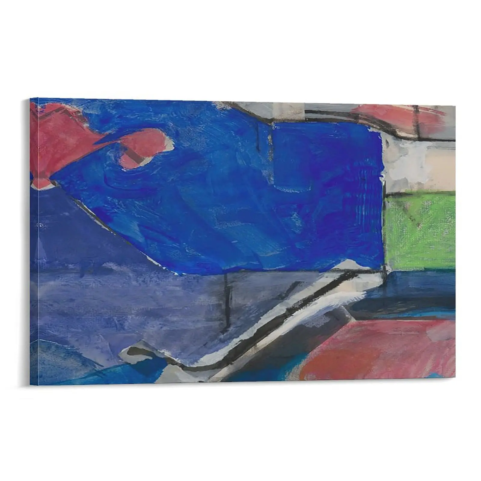 Richard Diebenkorn  Canvas Famous Paintings Poster (18) Poster Canvas Wall Art For Bedroom Decor Bar Office Room Decor Gift
