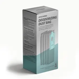 DAICHONG AirOne Deodorizing Dust Bag, High-Efficiency Filtration with Activated Carbon, Compatible with AirOne Series (6-Pack)