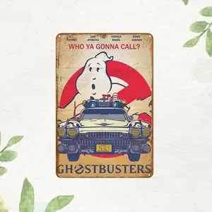 Ghostbusters Aluminum Poster - Vintage 20x30cm Cafe Wall Art