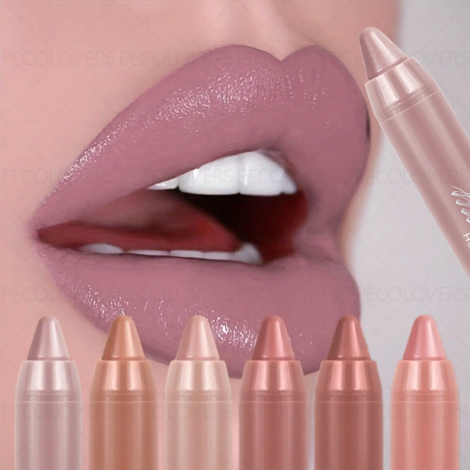 1PC Nude Velvet Matte Moisturizing Lipstick Pen, Long-lasting Waterproof, Non-stick Cup, Cream Texture, Moisturizing Effect, Multi-color Options, Suitable for Daily and Party Makeup