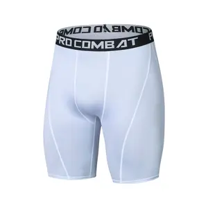 Men's running and fitness tight shorts, quick-drying breathable capri pants, high-elasticity training leggings