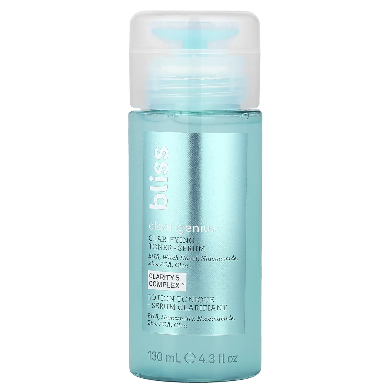Bliss Clear Genius™, Clarifying Toner + Serum, 4.3 fl oz (130 ml)