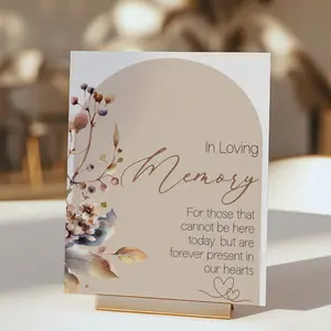 Boho In Loving Memory Wedding Sign, Wedding Stationary, Available in 8x10 & 5x7 inches, Customizable