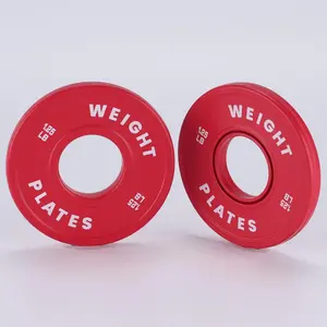 Olympic Rubber Bumper Plates with Steel Core, 1.25LB Color Coded Fractional Weight Plates for Micro-Loading, 2" Olympic Barbell Plates for Strength Training & Deadlifts, Protective Rubber Coating, Noise Reduction, 2PCS Set