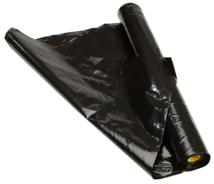 Black Polyethylene Plastic Sheeting Roll (12 x 100 ft, 3m) for Home Improvement, Garden Coverage, Wide Assortment Compatibility, Lawn