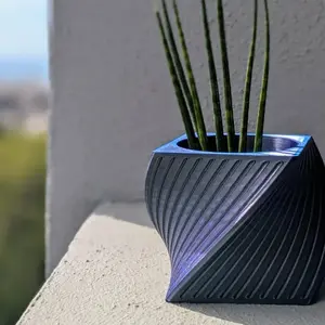 1pc 3D Printed Plastic Vase, Small Flower Holder, Succulent Plant Pot, Simple Design, Fresh Creative Home Decor, Birthday Graduation Gift