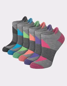 Hanes Women's Performance Heel Shield Socks Cushioned 6-pairs Intimates Multi Pack Comfortable Fit Soft Stretch Fabric Breathable Wp902