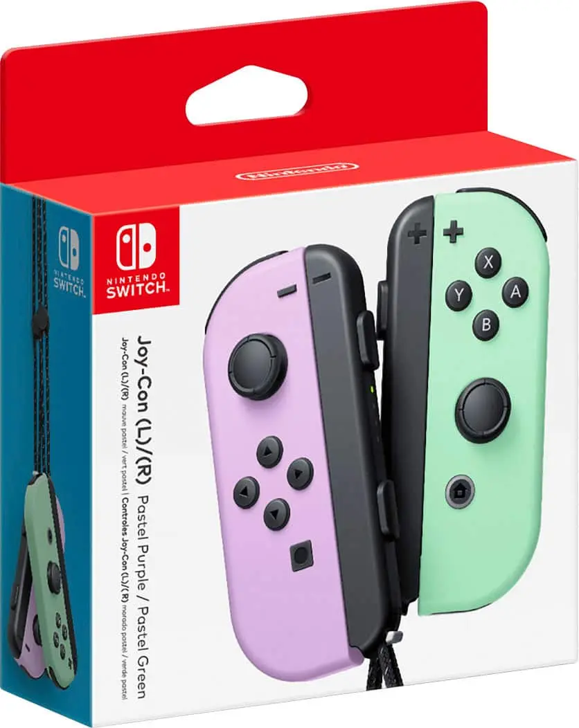 Nintendo - Joy-Con (LR) Wireless Controllers - Pastel Purple Pastel Green