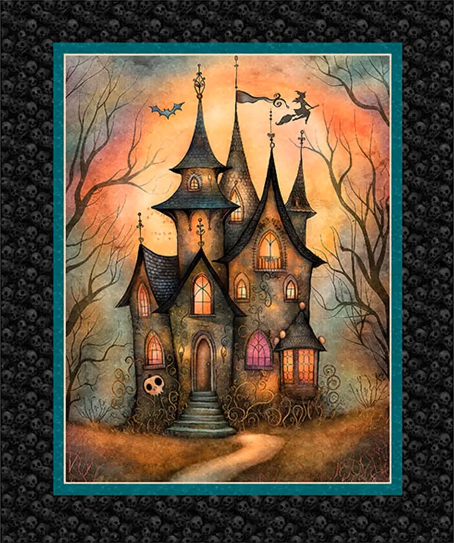 Fabric QT Multi Witchypoo Quilt Panel 31933-X