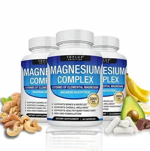 3 Pack Toplux Magnesium Complex CD 8 Essential Magnesium Supplement
