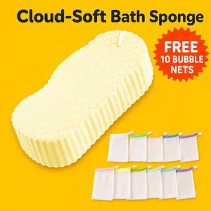 Buy 1 Get 1 Free|10 Counts Exfoliating Mesh Soap Bag, Large  Foaming Net On Face, Drawstring Holder Bags for Luxurious Bath & Shower Experience,   Hanging Personal , Random Color
