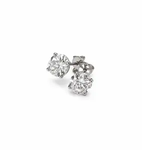 Classic Stud Earrings AAA CZ Stones Diamond Look Lightweight Comfortable Everyday Wear Jewelry Giveaway