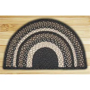 212 MAIN Biodegradable Natural Jute Weave Earth Tone Rug Slice Music Accessory, Model 32-LG313, Mocha-Frappuccino