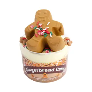 Gingerbread Cake Slime Kit - Christmas Slime Kit - Diy Slime - Imagination Harvest Slime Shop Squishy