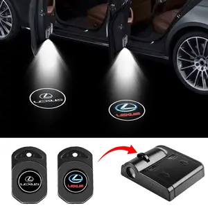 Lexus LED Welcome Lights with Logo, Fits Lexus Is Es Gs Ls Rx Nx Ux Gx Lx RC Lc Ct Models, Car Accessories, Easy Installation