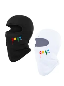 Letter Print Balaclava Face Mask, Breathable Face Cover for Men & Women, Outdoor Cycling Face Mask, Fashion Accessories for Daily Wear